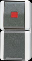 876 KOW Socket, 16 A 250 V AC, with control switch