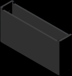 ABS enclosure, (L x W x H) 41 x 8.5 x 21 mm, black (RAL 9004), S9.9