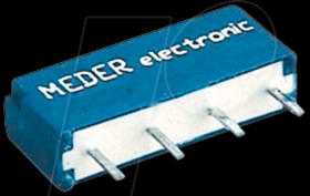 MS12-1A87-75D Reed relay, SIL, 12 V, 1 N/O, 0.5 A, with diode