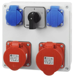 Rozdzielnica budowlana 0-1 2x16A/5P 230 RSBO.01022