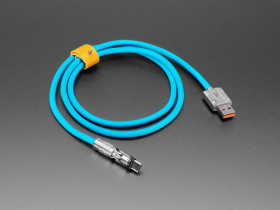 Adafruit Blue USB Type C to USB A Cable with 540 Degree Rotating End