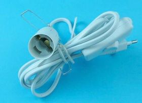 OPRAWKA E-14 Z KABLEM,WTYCZKĄ I WYŁ.