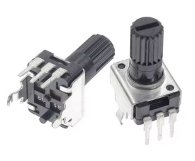 POTENCJOMETR OBROTOWY 50K OHM LINIOWY RV09-B50K 12,5mm PIONOWY (5 SZTUK) (POT-050K-PION)