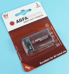 6F22 9V AGFA PHOTO HEAVY DUTY BATERIA