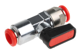 Mikrozawór Pneumatic Relay Wciskane 8 mm RS PRO 2.5mm 2 portowy