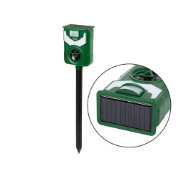Ultradźwiękowy odstraszacz ptaków z migającym światłem i zasilaniem solarnym / 44-197