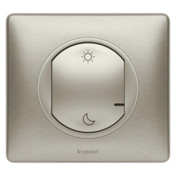 Celiane with Netatmo łącznik bezprzewodowy dzień/noc tytanowy 064885