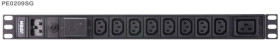 PE0209SG PDU, 8x IEC C13, 1x IEC C19