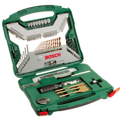 Bosch 2607019330 Titanium 100 Piece X-Line Drill &amp; Screwdriver Bit Set &#x2B; Acc