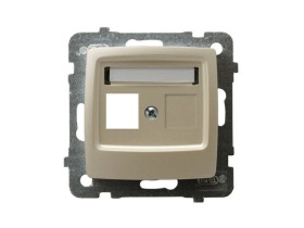 KARO Obudowa gniazda komputerowe pojedyncze ecru perłowy GPK-1S/p/42 OSPEL
