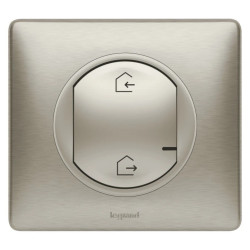 Celiane with Netatmo łącznik bezprzewodowy wyjście/powrót tytanowy 064873