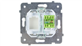 Karo Gniazdo Komputerowe Pojedyncze Rj45 Kat.5E Mmc Ecru Perłowy Gpk-1S/K/M/42