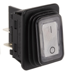 Przełącznik kołyskowy Wł.-wył. podświetlany 20 A DPST Biały IP65 Marquardt