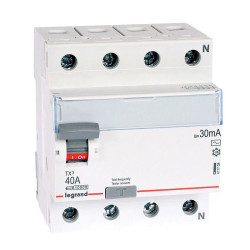 Wyłącznik 4P 40A/30mA Różnicowo- Prądowy, Różnicówka AC P-304 LEGRAND