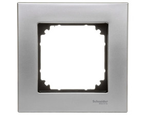 Merten M-Elegance Ramka pojedyncza metalowa platynowy srebrny MTN403160