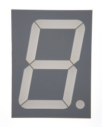 Wyświetlacz diodowy LED 7-segmentowy ze wspólną katodą 250 mcd RH DP, Czerwony 101mm Kingbright