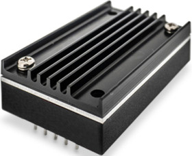 Heatsink, (L x W x H) 57.9 x 36.8 x 6.1 mm, 7.2 K/W, black anodized, TEP-HS4