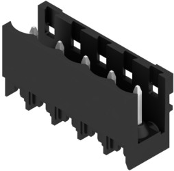 Pin header, 5 pole, pitch 5 mm, straight, black, 1796510000