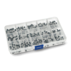 Zestaw tranzystorów bipolarnych NPN i PNP TO-92 - 15 wartości - E49 - 300szt.