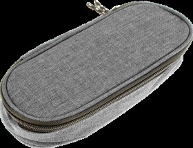 K-56304 Pencil case, oval, light grey