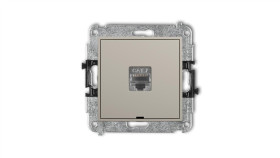 Mini Mechanizm Gniazda Komputerowego Pojedynczego 1Xrj45, Kat. 7, Ekranowany,...