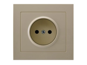 KIER Gniazdo pojedyncze beżowy GP-1W/01 OSPEL