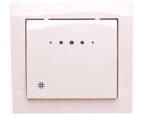 KIER Łącznik krzyżowy z podświetleniem beżowy ŁP-4WS/01