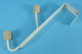 WIESZAK NA DRZWI BIAŁY PODWÓJNY