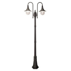 Latarnia ogrodowa BOSTON czarna na E27 IP44 237cm dwuramienna K-8132 CZARNY Kaja Lighting