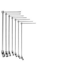 Zestaw wkrętaków nasadowych, dł. całkowita: 399 → 523 mm, końcówka: Sześciokątna, rozmiar: 8 → 17 mm