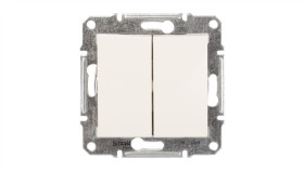 Sedna Łącznik Schodowy Podwójny 10Ax Kremowy Ip20 Sdn0600123