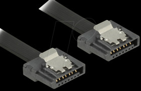 83843 Cable SATA FLEXI 6 GB/s 100 cm black metal