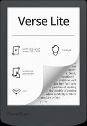 PB619-T-WW-B Verse Lite e-reader, Midnight Grey