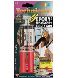 Klej epoksydowy 1min. bezbarwny 2x3ml