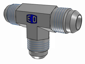 Złączka hydrauliczna, Złacze A: Złączka kielichowa JIC męska 37°, Złacze B: Złączka kielichowa JIC męska 37°, Stal,