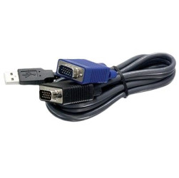 Kabel KVM, USB - VGA, kolor: Czarny, Trendnet