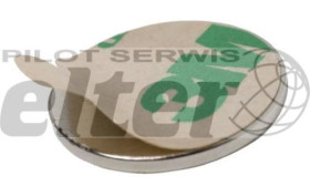 Magnes neodymowy okrągły 15x1mm z klejem