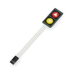 Klawiatura membranowa - 2 kolorowe przyciski ze strzałkami - samoprzylepna