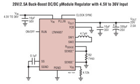 36V, 24V High Efﬁciency Buck-Boost DC/DC µModule (Power Module)
