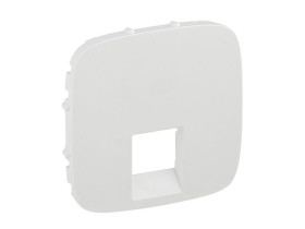 VALENA ALLURE Plakietka biała gniazda pojedynczego RJ11 lub RJ45 755415 LEGRAND