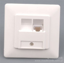 Gniazdo podtynkowe pojedyncze RJ45 UTP kat.5e montaż LSA
