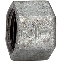 Cap, L 24 mm, 25 bar, malleable cast iron, hot-dip galvanized, for pipe systems, 113145