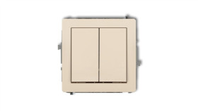 Deco Mechanizm Łącznika Zwiernego Żaluzjowego (Dwa Klawisze Bez Piktogramów)...