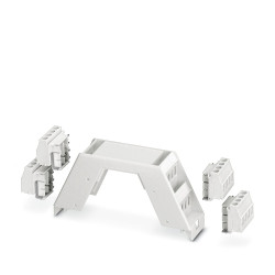 Obudowa urządzeń elektronicznych 22.6mm Górna część obudowy i 4 bloki zacisków PCB 22.6 x 99 x 45.85mm materiał: