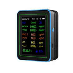 ZN-MT28 12-w-1 Detektor Jakości Powietrza WiFi Monitor Dwutlenku Węgla PM2.5 PM10 TVOC HCHO CO CO2 Meter Temperatury i Wilgotnoś