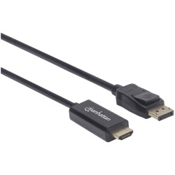 Manhattan 153201 DisplayPort/HDMI Adapter Cable Black 1.80m