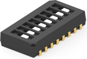 DIP switche, Off-On, 8 pole, straight, 100 mA/50 VDC, 1977831-4