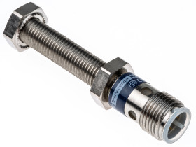 Czujnik zbliżeniowy M8 Indukcyjny 2.5 mm Telemecanique Sensors Wpuszczany 12 → 48 V dc długość 62mm Gwintowany