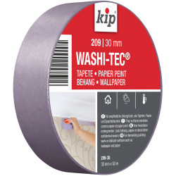 KIP 222546 209 Premium Low Tack WASHI-TEC&#xAE; Masking Tape 30mm x 50m