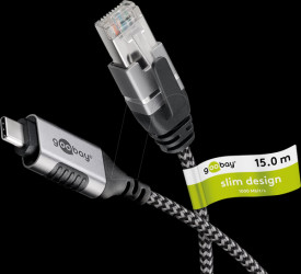 74408 Network adapter, cable, USB 3.1 type C, Gigabit Ethernet, 15 m